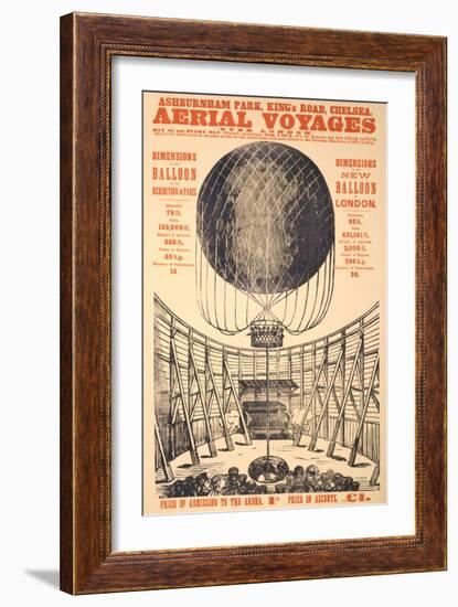 Early Lighter than Air Balloon-Found Image Press-Framed Giclee Print