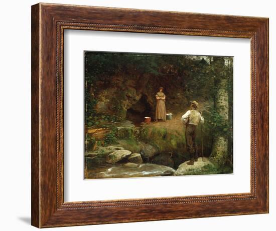 Early Lovers-Eastman Johnson-Framed Giclee Print