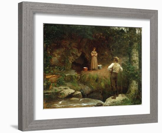 Early Lovers-Eastman Johnson-Framed Giclee Print