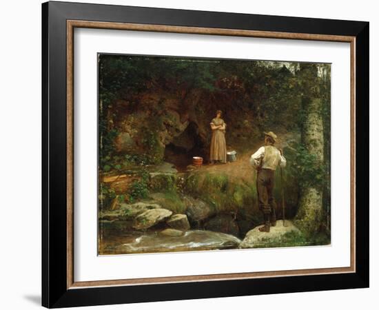 Early Lovers-Eastman Johnson-Framed Giclee Print