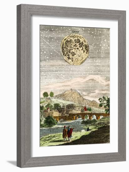 Early Map of the Moon, 1635-Detlev Van Ravenswaay-Framed Photographic Print