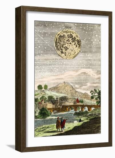 Early Map of the Moon, 1635-Detlev Van Ravenswaay-Framed Photographic Print