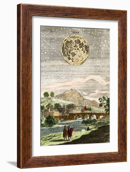 Early Map of the Moon, 1635-Detlev Van Ravenswaay-Framed Photographic Print