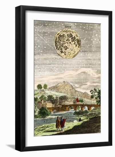 Early Map of the Moon, 1635-Detlev Van Ravenswaay-Framed Photographic Print