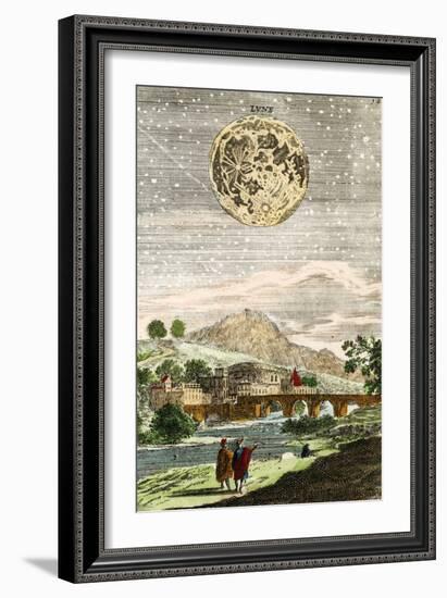 Early Map of the Moon, 1635-Detlev Van Ravenswaay-Framed Photographic Print