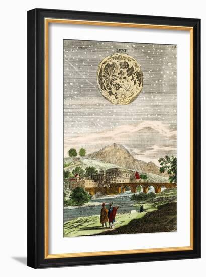 Early Map of the Moon, 1635-Detlev Van Ravenswaay-Framed Photographic Print