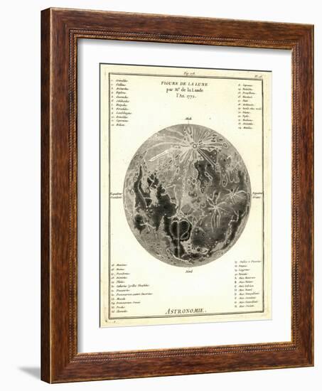 Early Map of the Moon, 1772-Detlev Van Ravenswaay-Framed Photographic Print