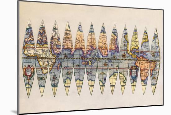 Early Map of the World-null-Mounted Giclee Print