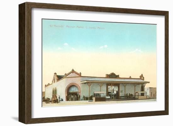 Early Market in Juarez, Mexico-null-Framed Art Print