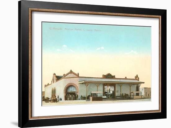 Early Market in Juarez, Mexico-null-Framed Art Print