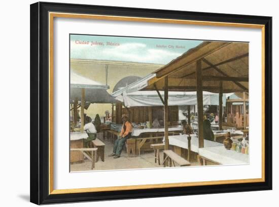 Early Market, Juarez, Mexico-null-Framed Art Print