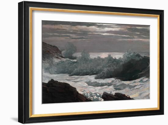 Early Morning after a Storm at Sea, 1900-02 (Oil on Canvas)-Winslow Homer-Framed Giclee Print