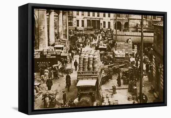 Early Morning at Covent Garden Market-English Photographer-Framed Premier Image Canvas