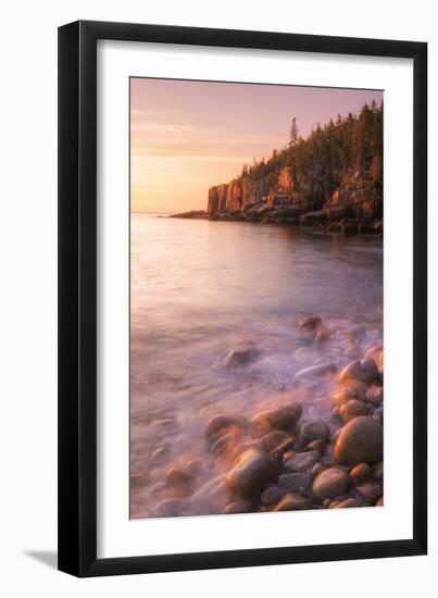 Early Morning Burn at Monument Cove, Otter Point Maine-Vincent James-Framed Photographic Print