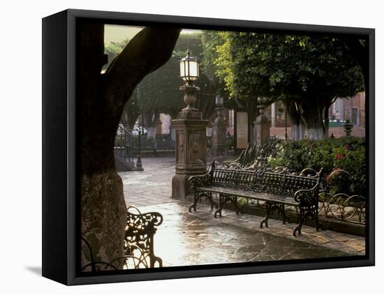 Early Morning, El Jardin, San Miguel de Allende, Mexico-Inger Hogstrom-Framed Premier Image Canvas