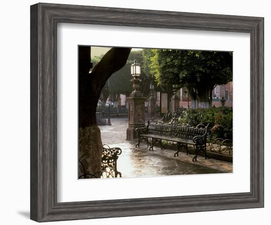 Early Morning, El Jardin, San Miguel de Allende, Mexico-Inger Hogstrom-Framed Photographic Print