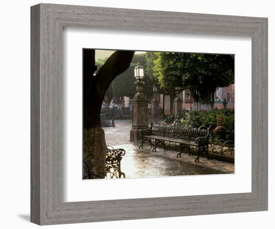 Early Morning, El Jardin, San Miguel de Allende, Mexico-Inger Hogstrom-Framed Photographic Print