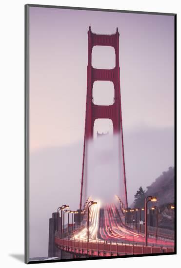 Early Morning Fog Flow Across Golden Gate Vista Point Marin County-Vincent James-Mounted Photographic Print