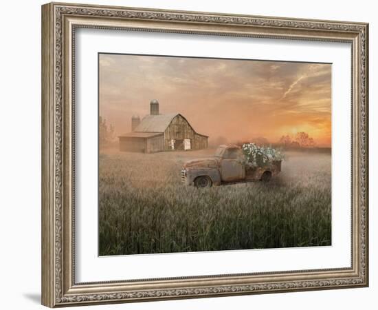 Early Morning Fog-null-Framed Art Print