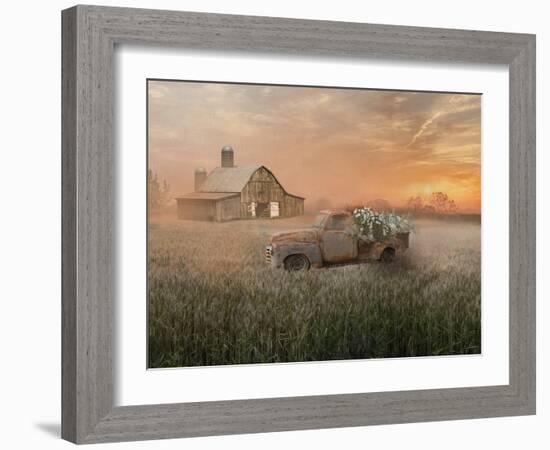 Early Morning Fog-null-Framed Art Print