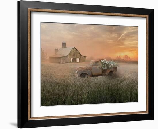 Early Morning Fog-null-Framed Art Print