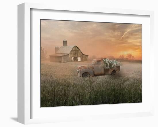 Early Morning Fog-null-Framed Art Print