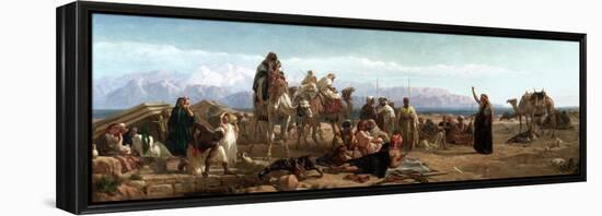 Early Morning in the Wilderness of Shur, 1860-Frederick Goodall-Framed Premier Image Canvas