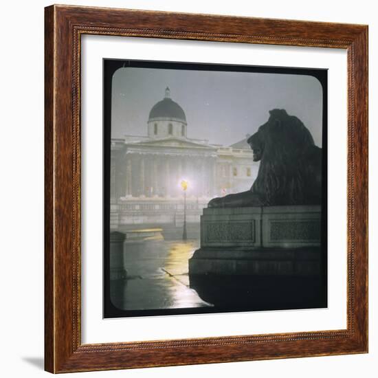 Early Morning in Trafalgar Square-null-Framed Photographic Print