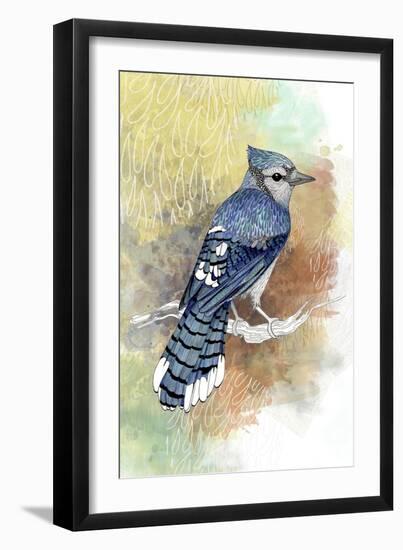 Early Morning Jay-The Tangled Peacock-Framed Giclee Print