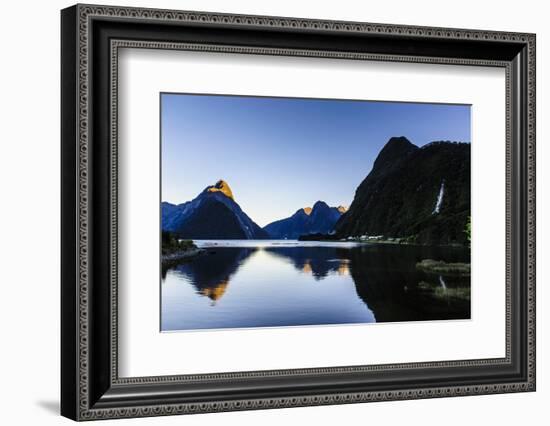 Early Morning Light in Milford Sound-Michael-Framed Photographic Print