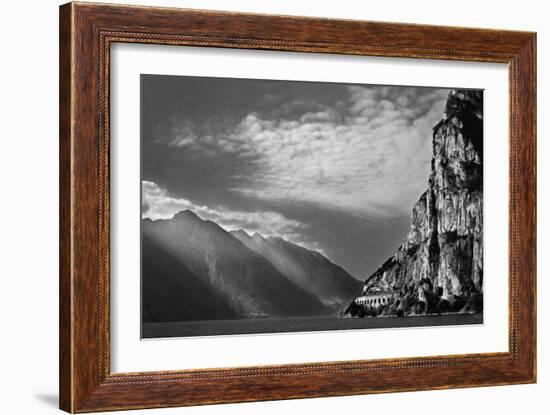 Early Morning Light on Lke Garda-Adrian Campfield-Framed Photographic Print