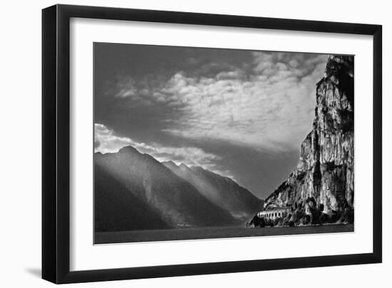 Early Morning Light on Lke Garda-Adrian Campfield-Framed Photographic Print