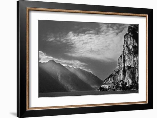 Early Morning Light on Lke Garda-Adrian Campfield-Framed Photographic Print