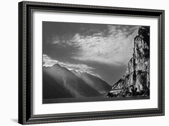 Early Morning Light on Lke Garda-Adrian Campfield-Framed Photographic Print