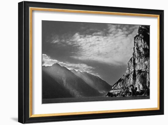 Early Morning Light on Lke Garda-Adrian Campfield-Framed Photographic Print