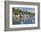 Early Morning Light on Small Boats at Anchor in the Harbour at Fowey, Cornwall, England-Michael Nolan-Framed Photographic Print