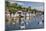 Early Morning Light on Small Boats at Anchor in the Harbour at Fowey, Cornwall, England-Michael Nolan-Mounted Photographic Print