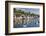 Early Morning Light on Small Boats at Anchor in the Harbour at Fowey, Cornwall, England-Michael Nolan-Framed Photographic Print