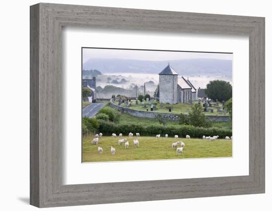 Early Morning Mist in the Valleys Surrounds St. David's Church-Graham Lawrence-Framed Photographic Print