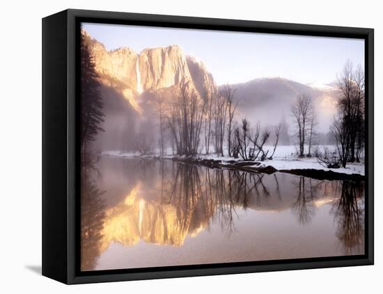 Early Morning Misty Colors in the Valley, Yosemite, California, USA-Tom Norring-Framed Premier Image Canvas