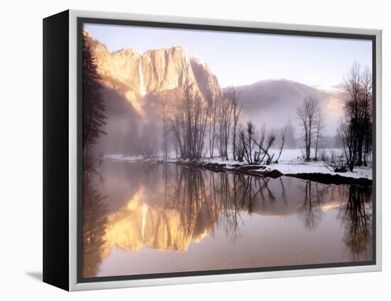 Early Morning Misty Colors in the Valley, Yosemite, California, USA-Tom Norring-Framed Premier Image Canvas