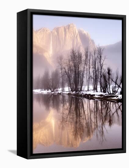 Early Morning Misty Colors in the Valley, Yosemite, California, USA-Tom Norring-Framed Premier Image Canvas