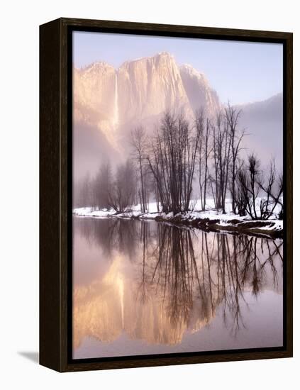 Early Morning Misty Colors in the Valley, Yosemite, California, USA-Tom Norring-Framed Premier Image Canvas