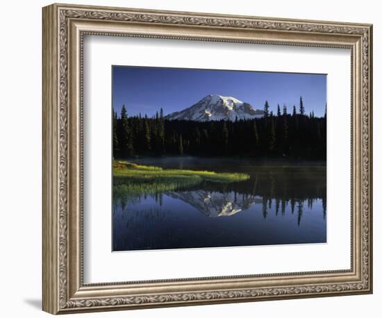 Early Morning Mt Rainier, Mt Rainier National Park, Washington-Jerry Ginsberg-Framed Photographic Print