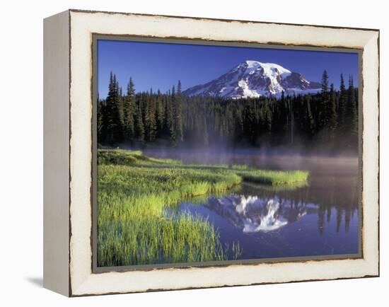 Early Morning on Reflection Lake, Mt. Rainier National Park, Washington, USA-Jamie & Judy Wild-Framed Premier Image Canvas