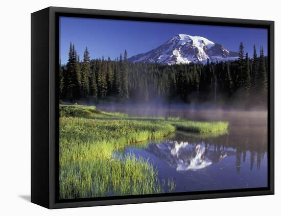 Early Morning on Reflection Lake, Mt. Rainier National Park, Washington, USA-Jamie & Judy Wild-Framed Premier Image Canvas