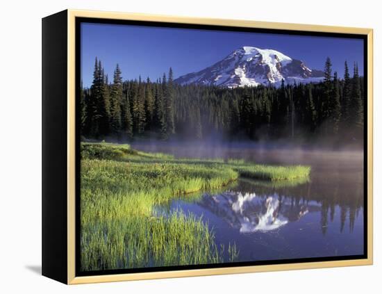 Early Morning on Reflection Lake, Mt. Rainier National Park, Washington, USA-Jamie & Judy Wild-Framed Premier Image Canvas