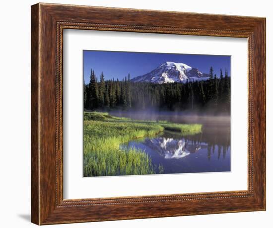 Early Morning on Reflection Lake, Mt. Rainier National Park, Washington, USA-Jamie & Judy Wild-Framed Photographic Print