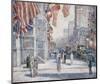 Early Morning on the Avenue in May 1917-Childe Hassam-Mounted Art Print
