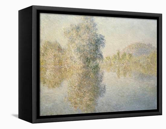 Early Morning on the Seine at Giverny, 1893-Claude Monet-Framed Premier Image Canvas